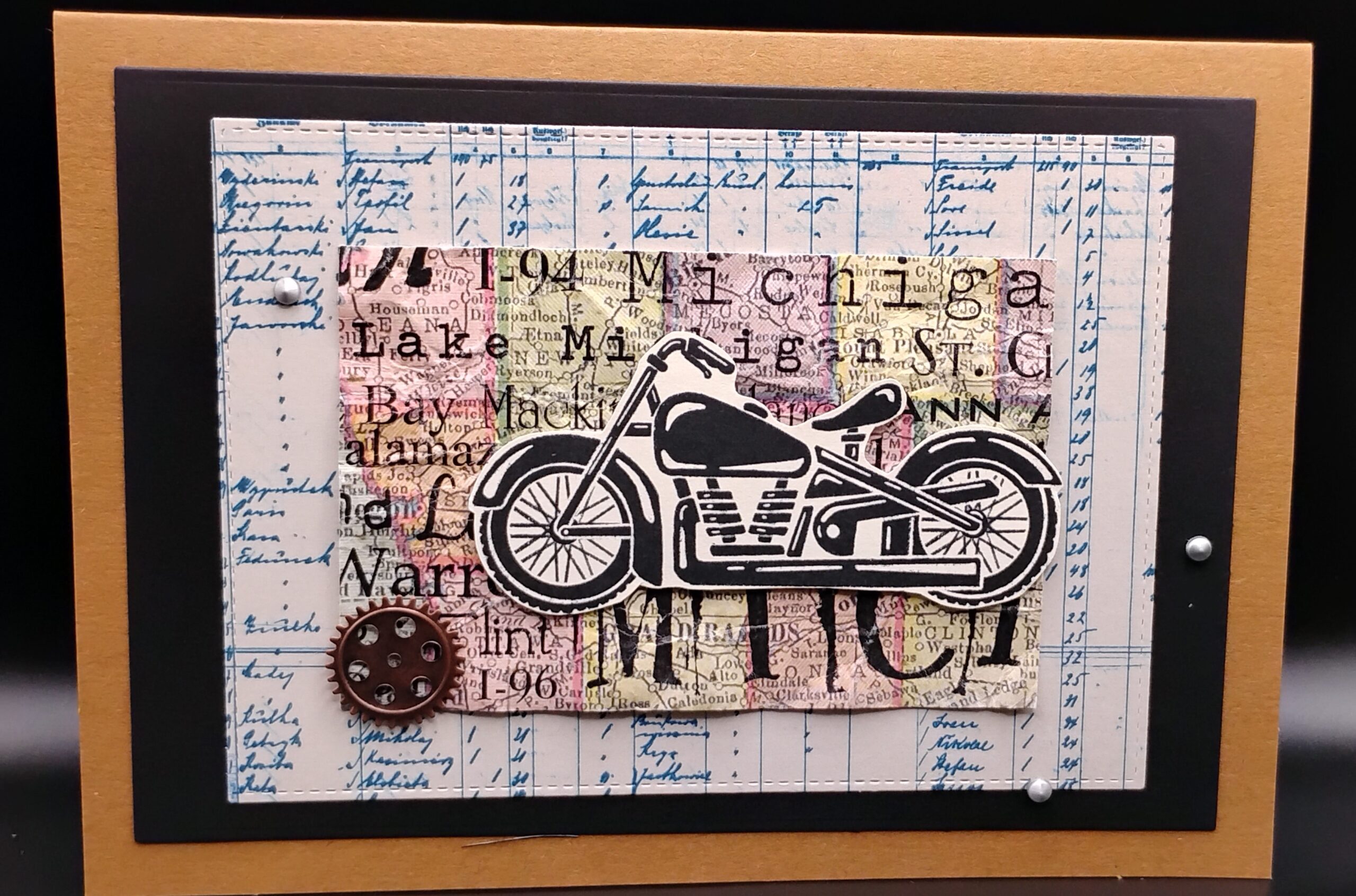 Michigan Blue Motorcycle