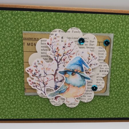 Bluebird with Hat Cluster