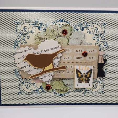 Gold bird and Butterfly Cluster