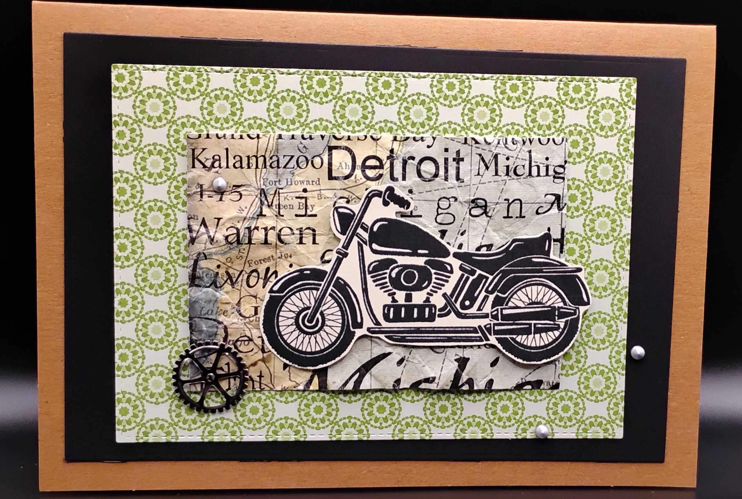 Michigan Green Motorcycle 2