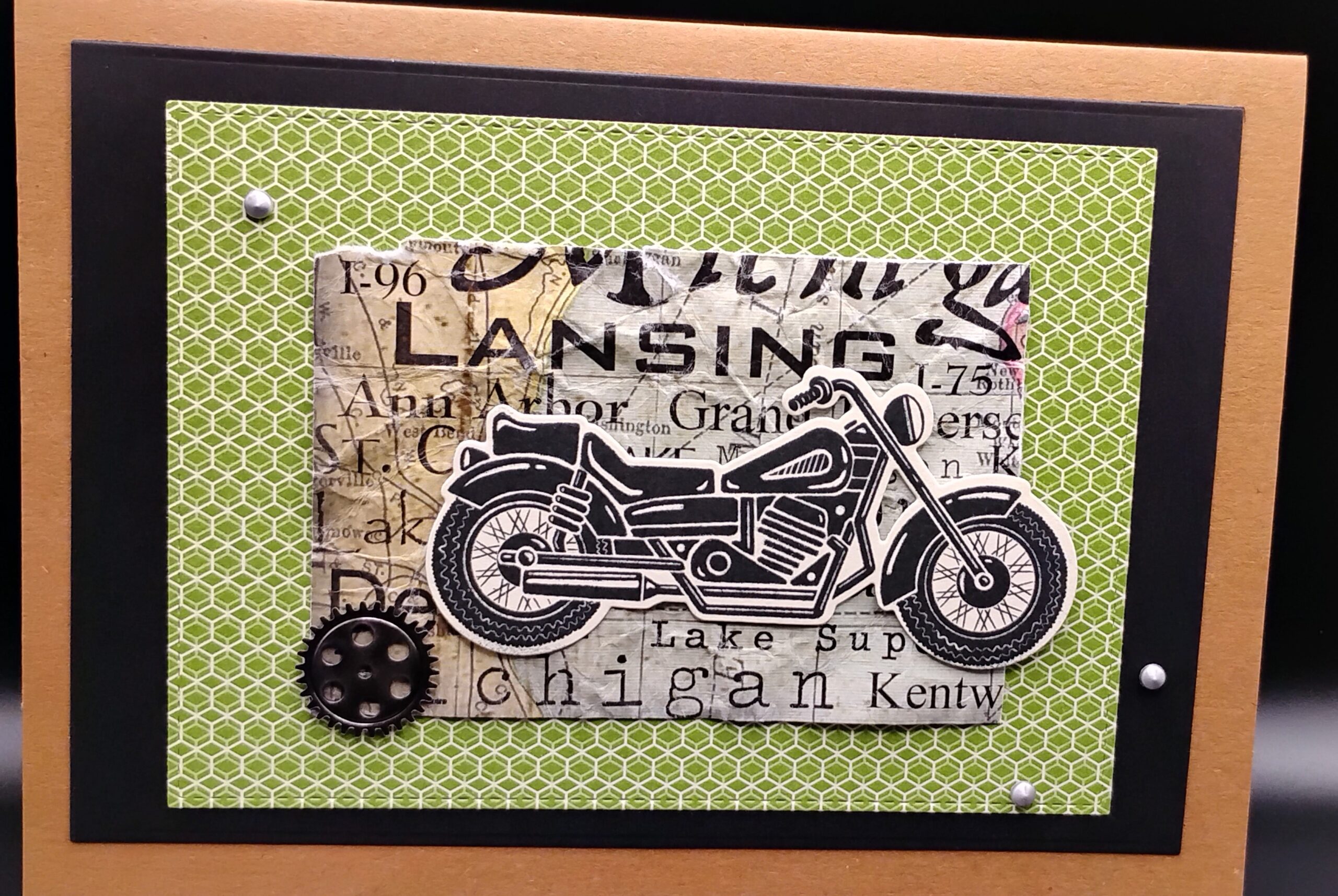 Michigan Green Motorcycle 1