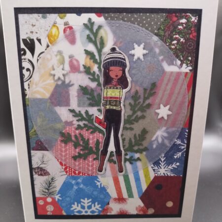 Christmas Girl Card - 1