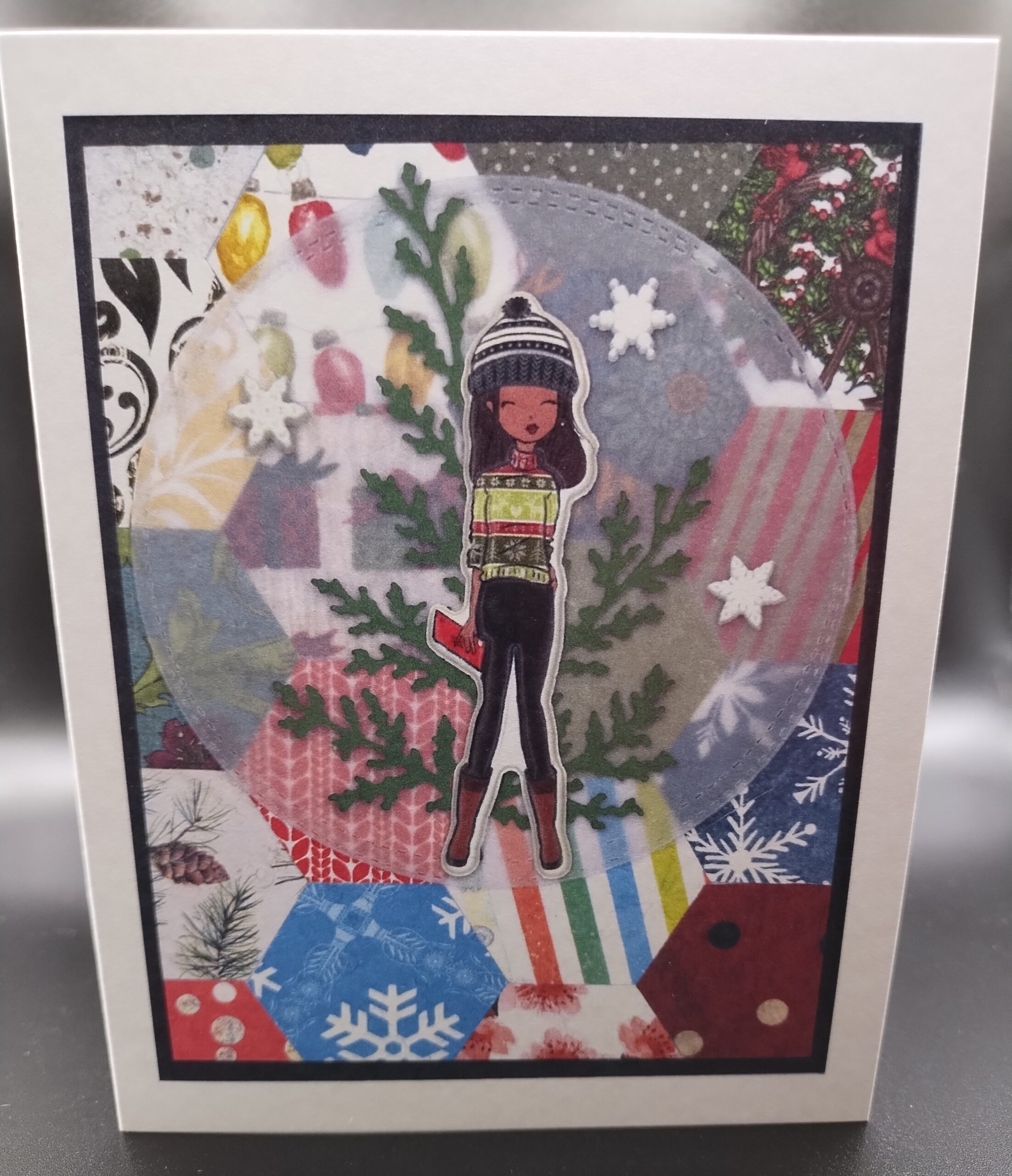 Christmas Girl Card - 1
