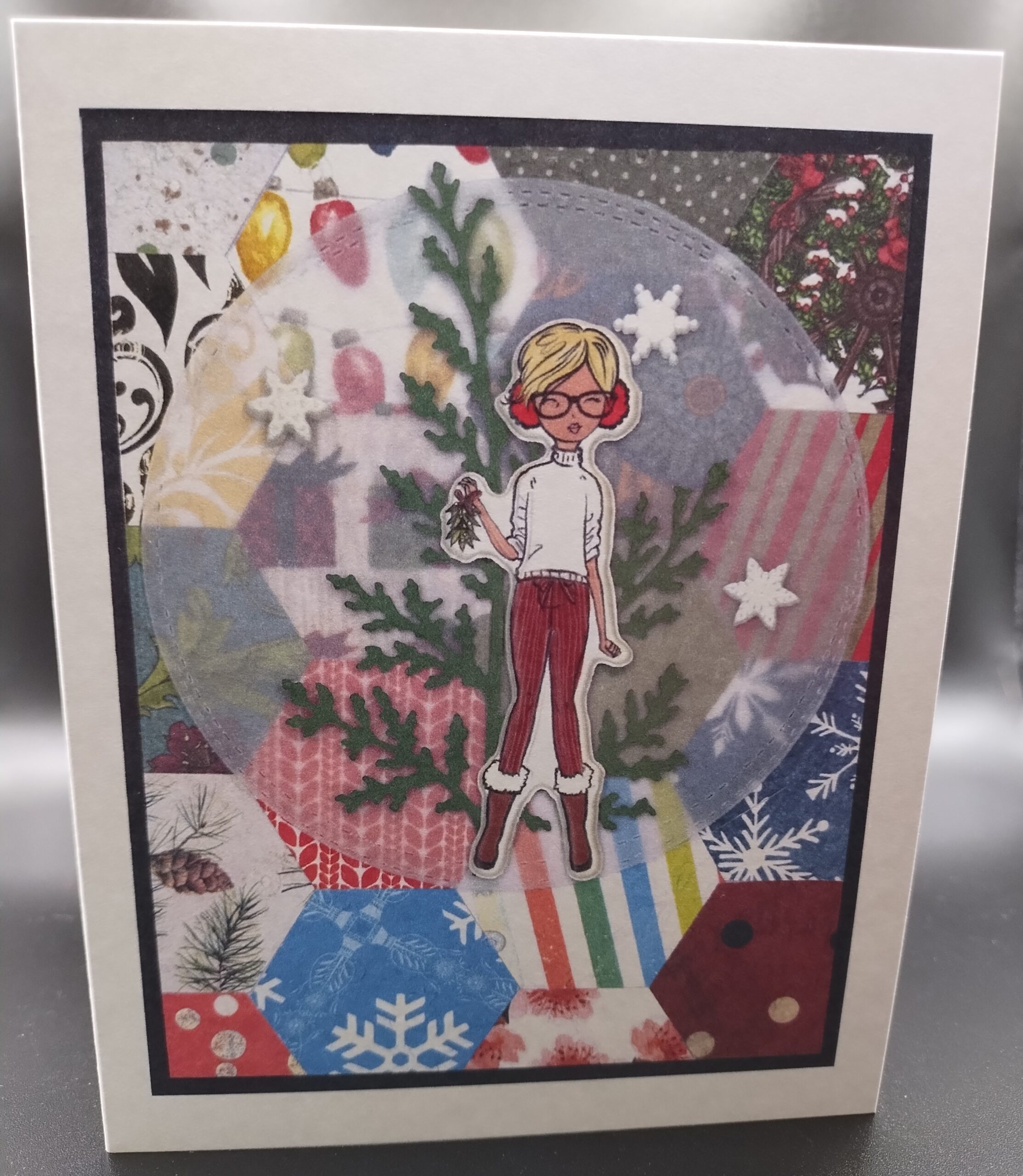 Christmas Girl Card - 2