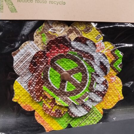 Large Flower Magnet (Recycled drink cans) - 2