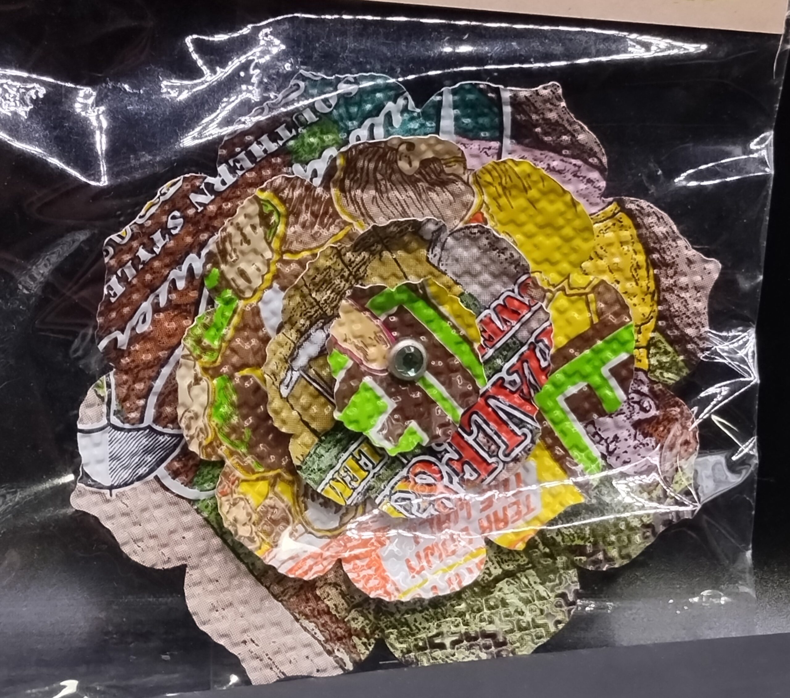 Large Flower Magnet (Recycled drink cans) - 3