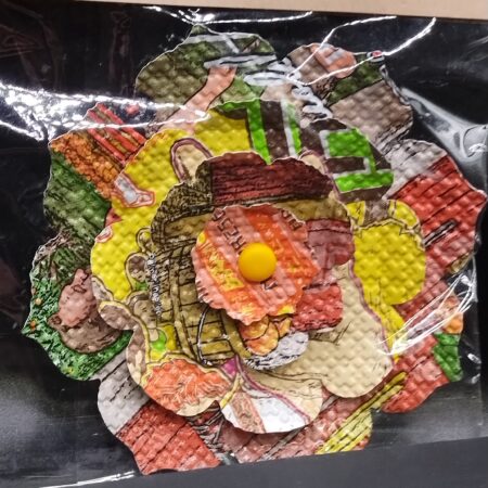 Large Flower Magnet (Recycled drink cans) - 5