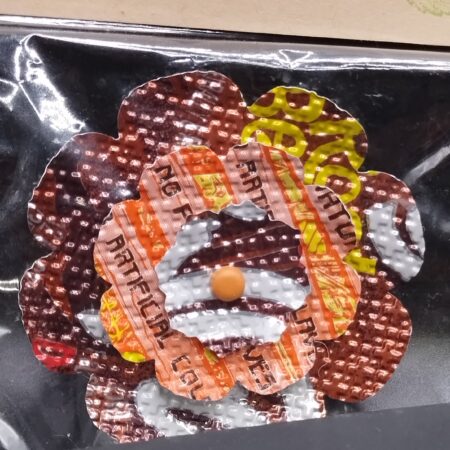 Small Flower Magnet (Recycled drink cans) - 3