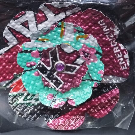 Small Flower Magnet (Recycled drink cans) - 4