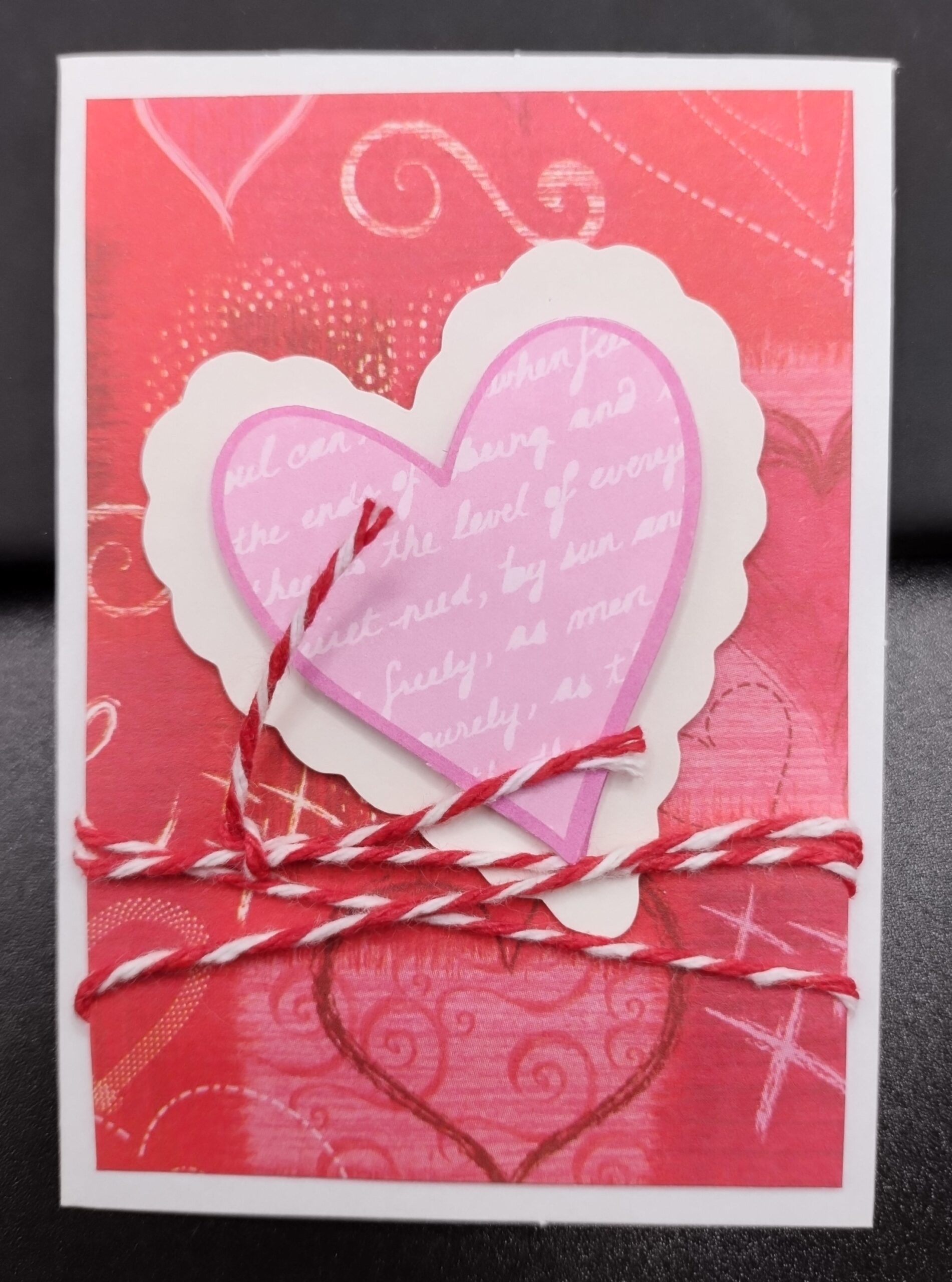 Script Layered Heart - gift size