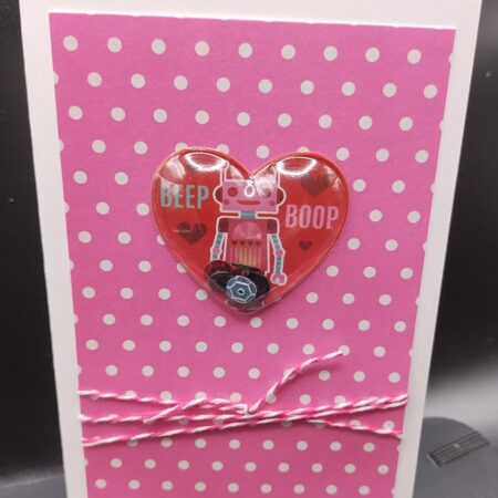 Robot Heart Shaker - small card
