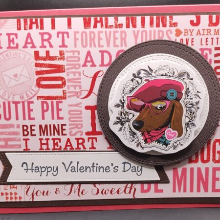 Vinyl Dog Sticker Card