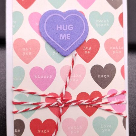 Conversation Heart Hug Me - gift size 2