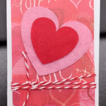 Layered Felt Heart - gift size