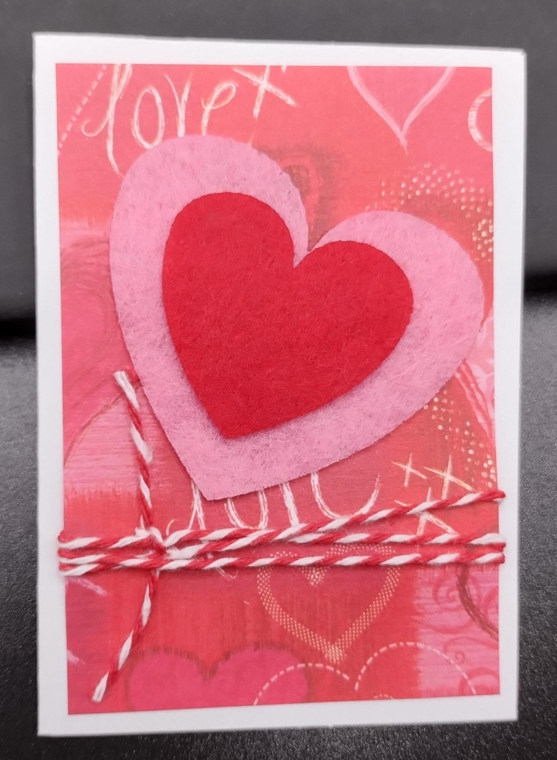 Layered Felt Heart - gift size