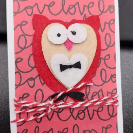 Tuxedo Owl Valentine - gift size