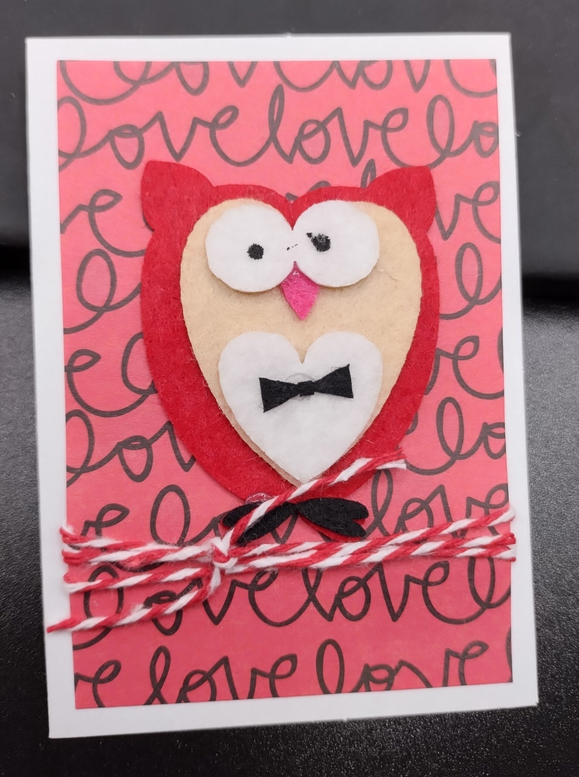 Tuxedo Owl Valentine - gift size