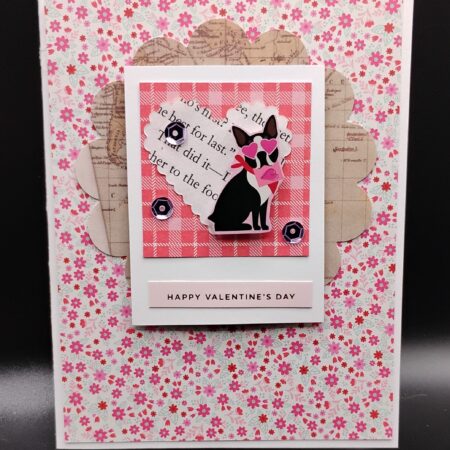 Dog faux polaroid valentine's day card - 2