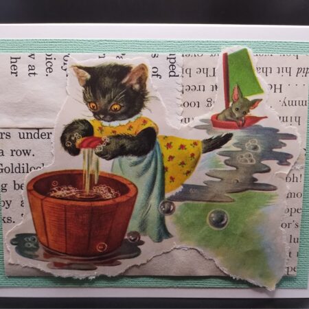 Three Little Kittens Doing Laundry